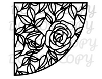 Roses Acrylic Bleach Stencil