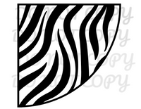 Zebra Acrylic Bleach Stencil