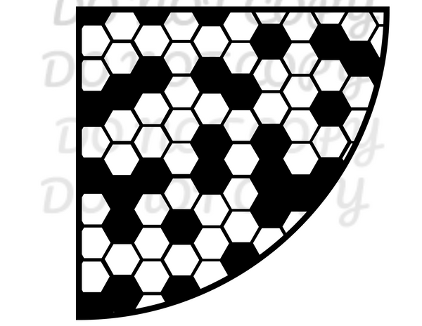 Honeycomb Bleach Sleeve Stencil