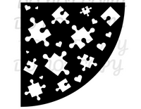 Puzzle Piece Bleach Sleeve Stencil