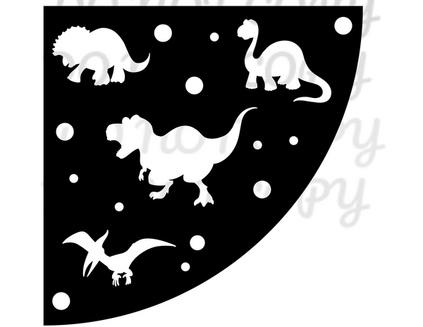 Dinosaur Bleach Sleeve Stencil