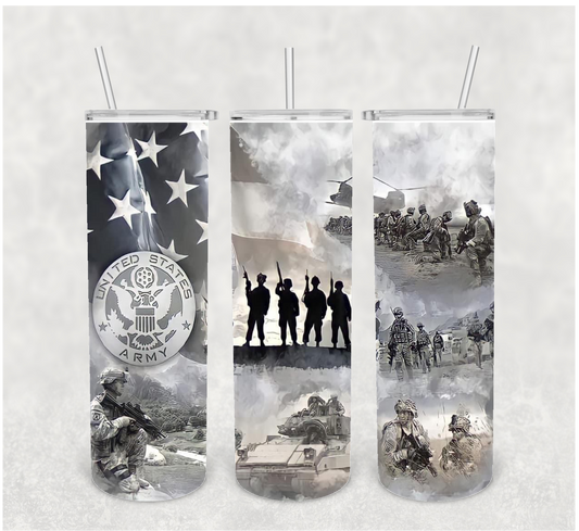 US Army Sublimation Tumbler Transfer