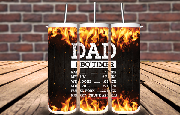 Dad BBQ Sublimation Transfer or Finished Tumbler