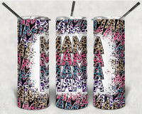 Mama New Colorful Leopard Sublimation Tumbler Transfer