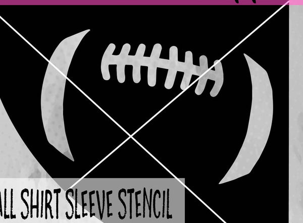 Football Bleach Stencil