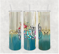 Simply Blessed Sublimation Tumbler Transfer